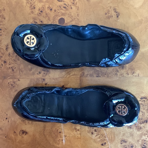 Tory Burch Shelby Ballet Flower Flat Size 6 - Picture 6 of 11
